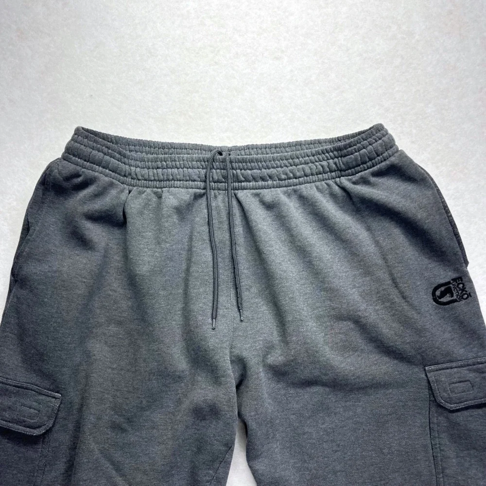 Ecko Function Cargo Sweatpants XXL Gray Fleece Utility Joggers Streetwear Casual